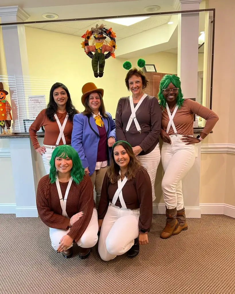 The oompas Loompas halloween costume