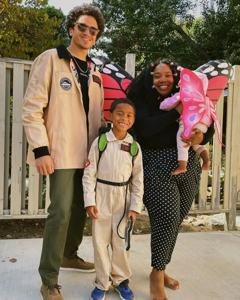 The ghostbusters and butterfly halloween costume for family