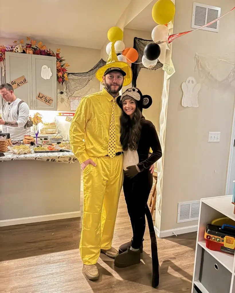 corios goerge and yellow hat man