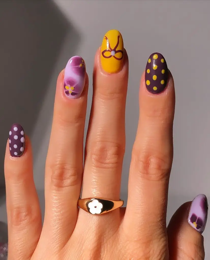 skittle nail art ideas