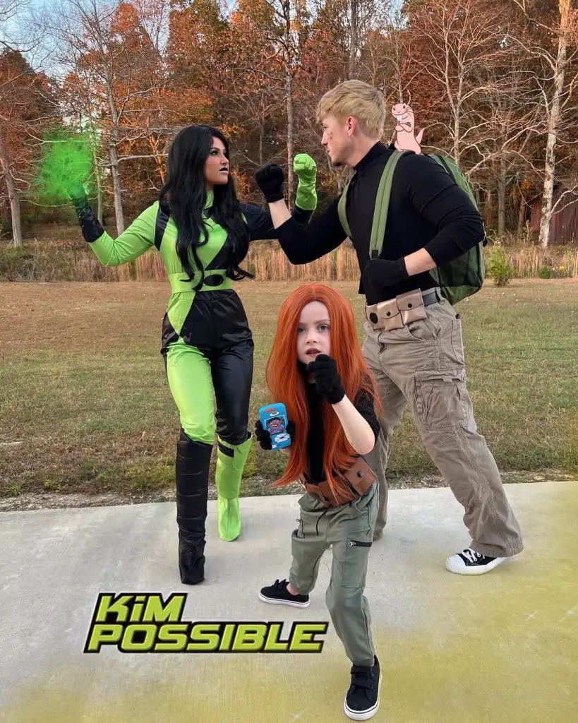 Kimpossible Shego Family Halloween Costume