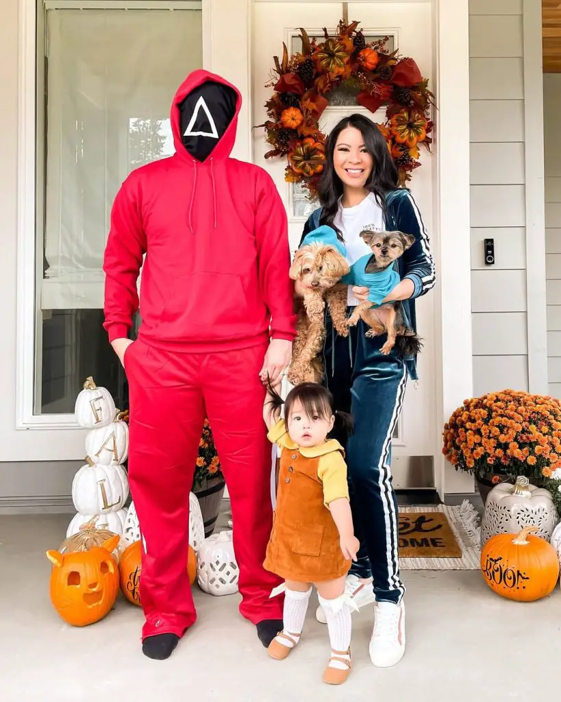 squid game family costume halloween 