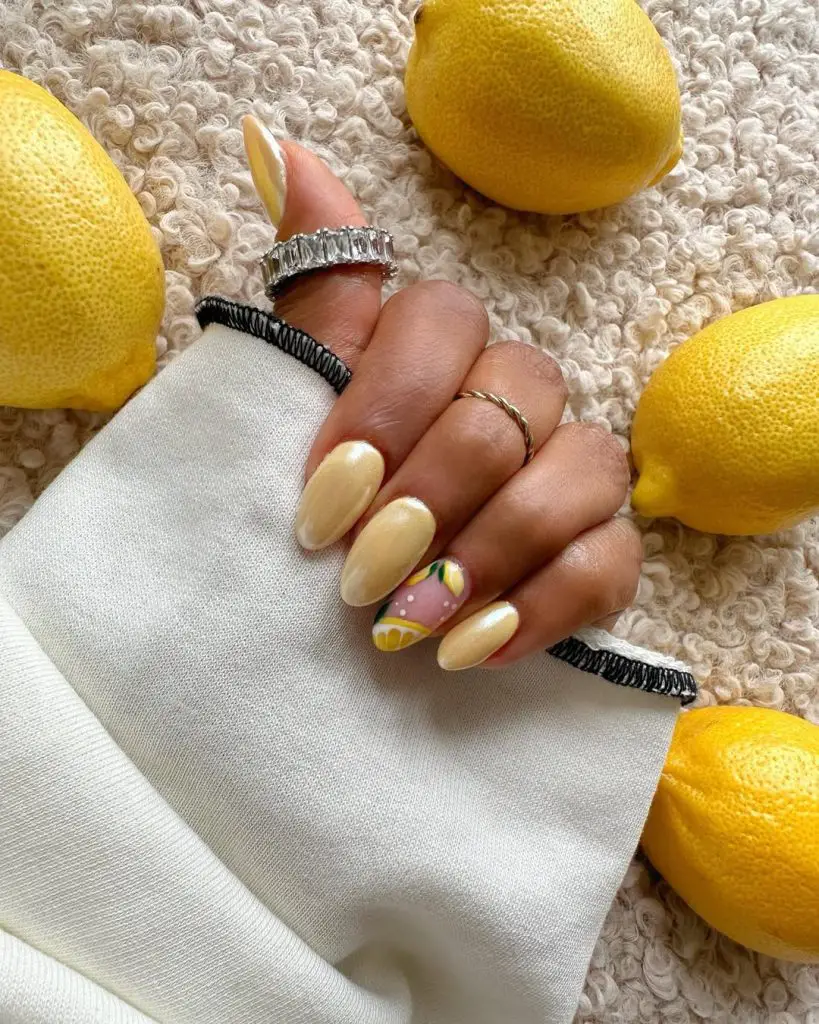 zesty chrome nails