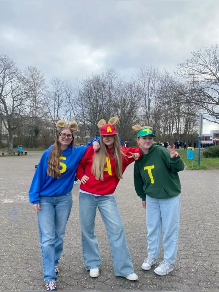 alvin and the chipmunks costume 🐿️💙❤️💚