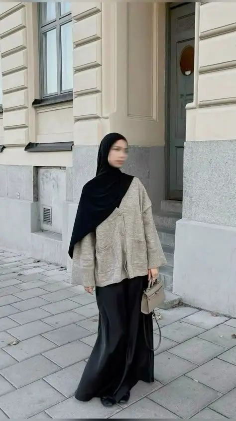 hijab outfit ideas for autumn mood