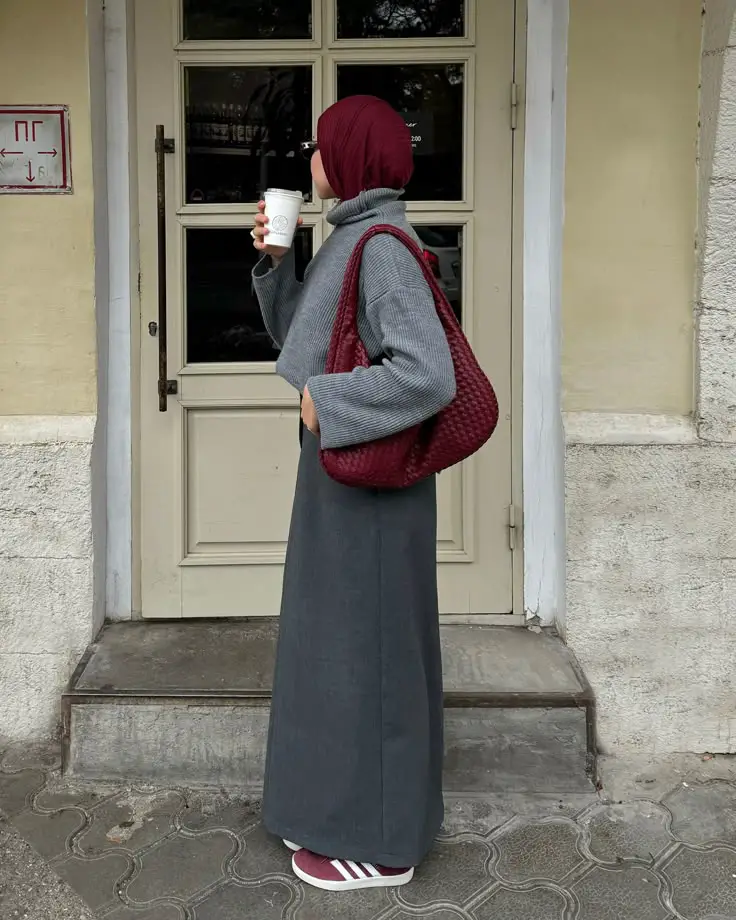 Fall hijab outit inspo 2025