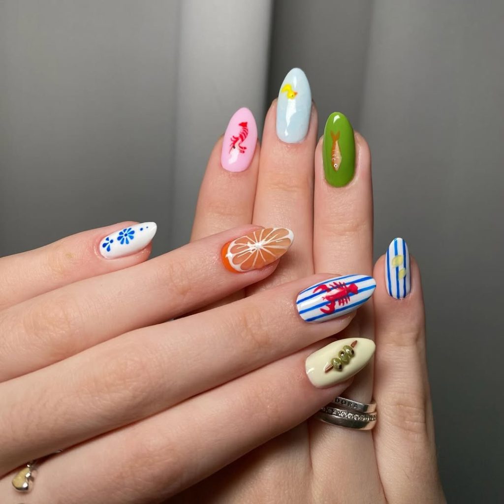 summer set italian nails