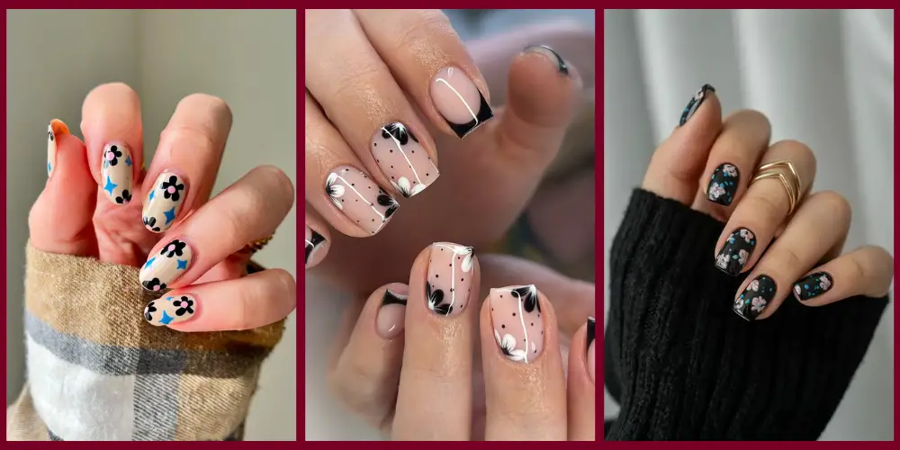 23 Floral Nail Designs For Fall Mani