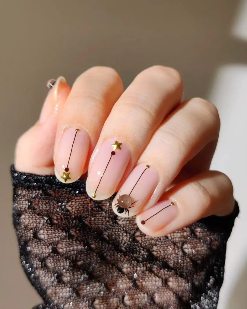 spookiest spider nail art