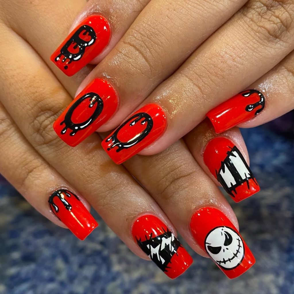 boo nail ideas