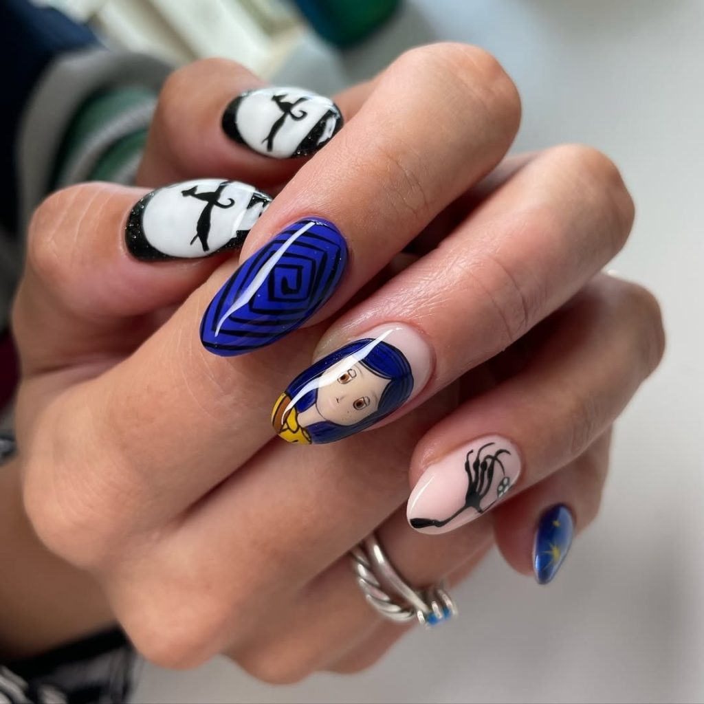coralline nail art
