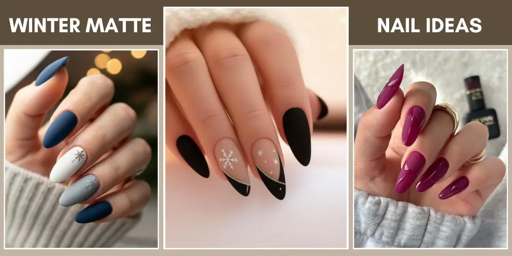 32 TRENDY WINTER MATTE NAILS